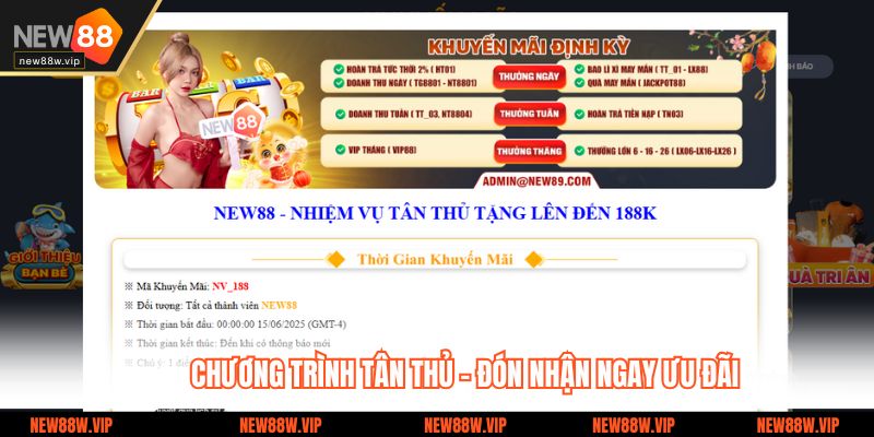Chương trình tân thủ - đón nhận ngay ưu đãi