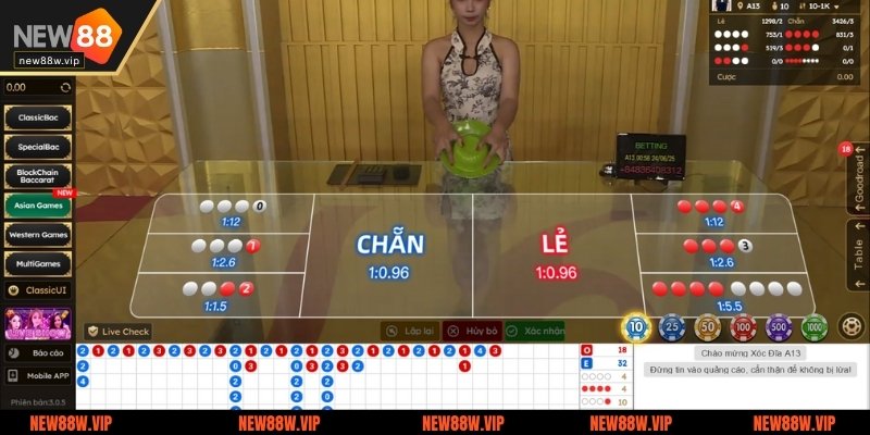 Hội viên dễ dàng tra cứu lại lịch sử ván chơi trên màn hình