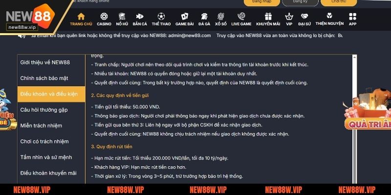 Người chơi chỉ được phép tạo duy nhất một tài khoản