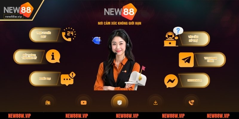 Sân chơi sẽ hỗ trợ hội viên qua nhiều kênh liên hệ